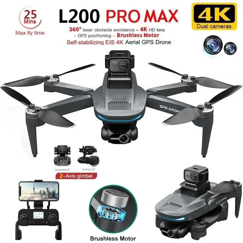 L200 PRO MAX Drone 4K 2-Axis P - Drone Gimbal Case recensie en prijs