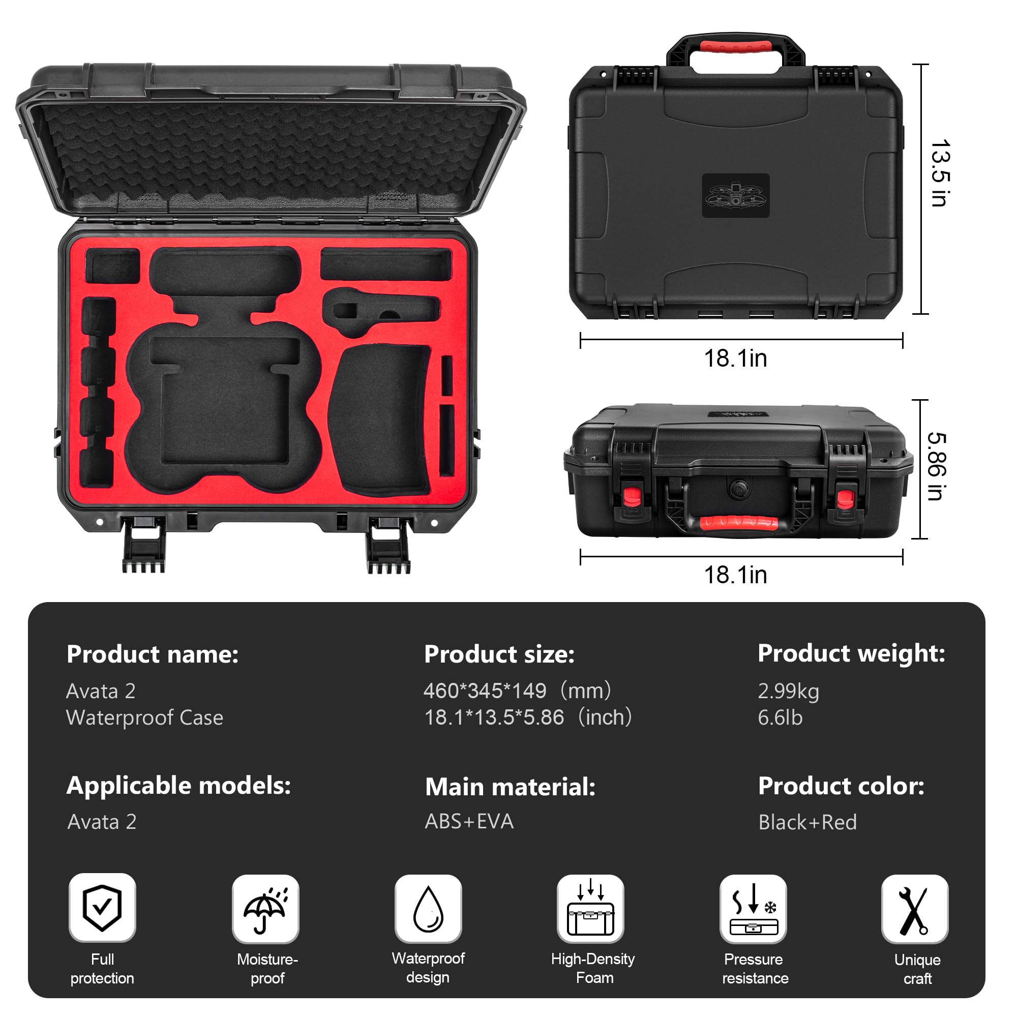 Carrying Hard Case for DJI Ava - Drone Gimbal Case recensie en prijs