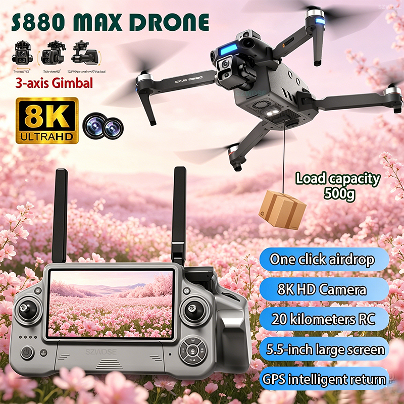 2026 New 8K Dual Camera Drone  - Drone Gimbal 3 Axis recensie en prijs