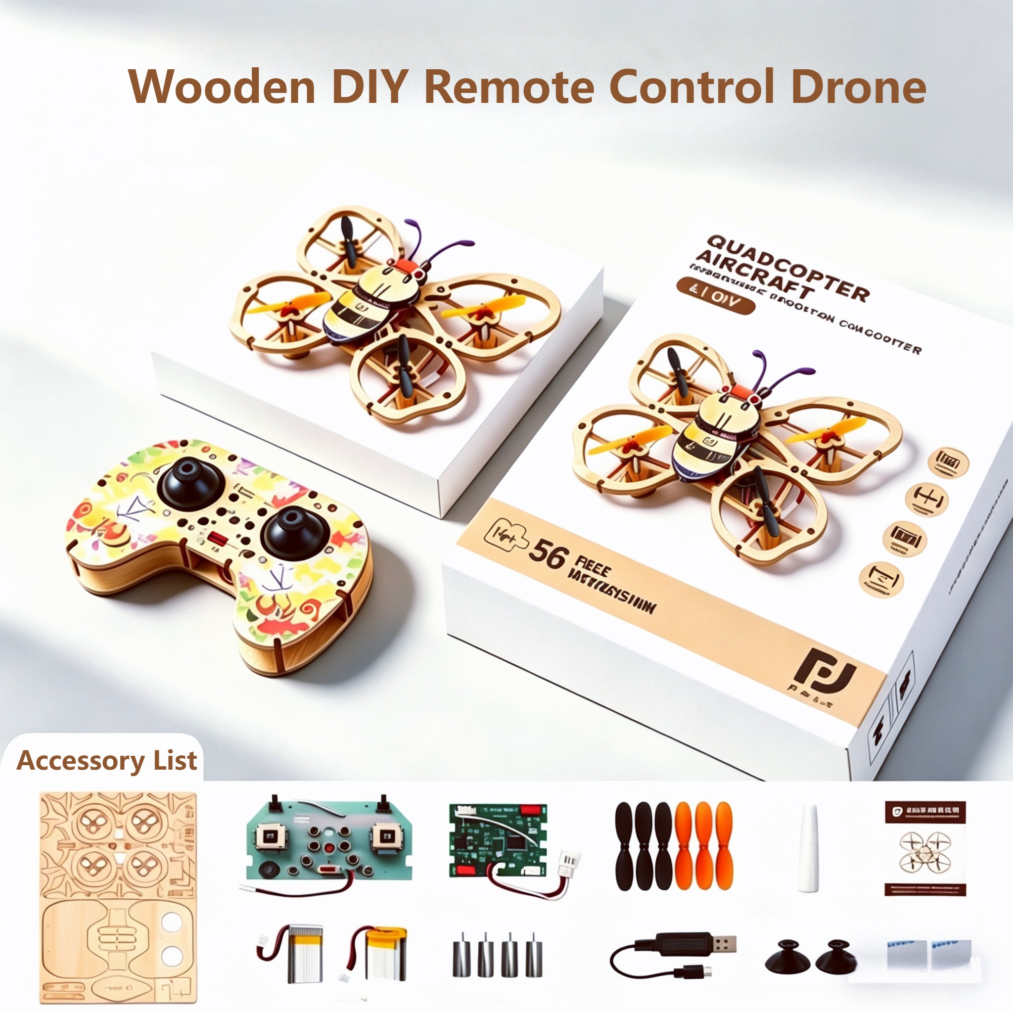 2026 New Wooden DIY Assembled  - Drone Gimbal Controller recensie en prijs