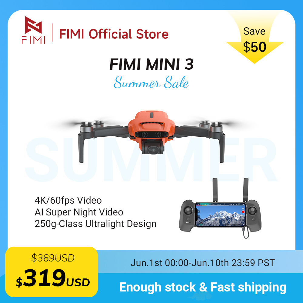 FIMI MINI 3 Camere drone 4K 60 - Drone Gimbal 3 Axis recensie en prijs