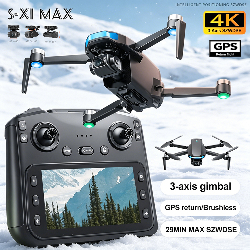 New S-X1 MAX Drone GPS 8K Prof - Drone Gimbal 3 Axis recensie en prijs