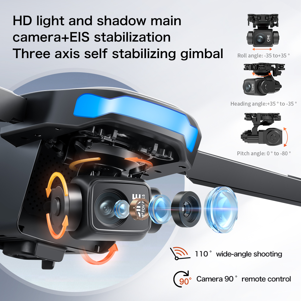 New S-X1 MAX Drone GPS 8K Prof - Drone Gimbal 3 Axis recensie en prijs